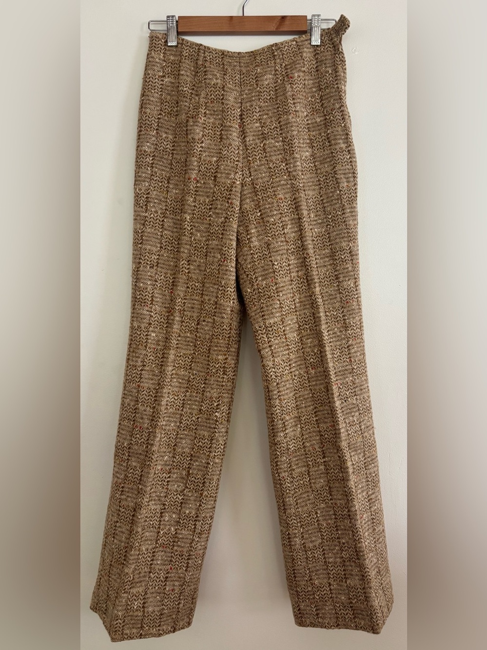 Vintage 1970s Pendleton Wool Suit 2pc Blazer Pants Brown Tweed size Small Vtg 14 - Picture 8 of 15